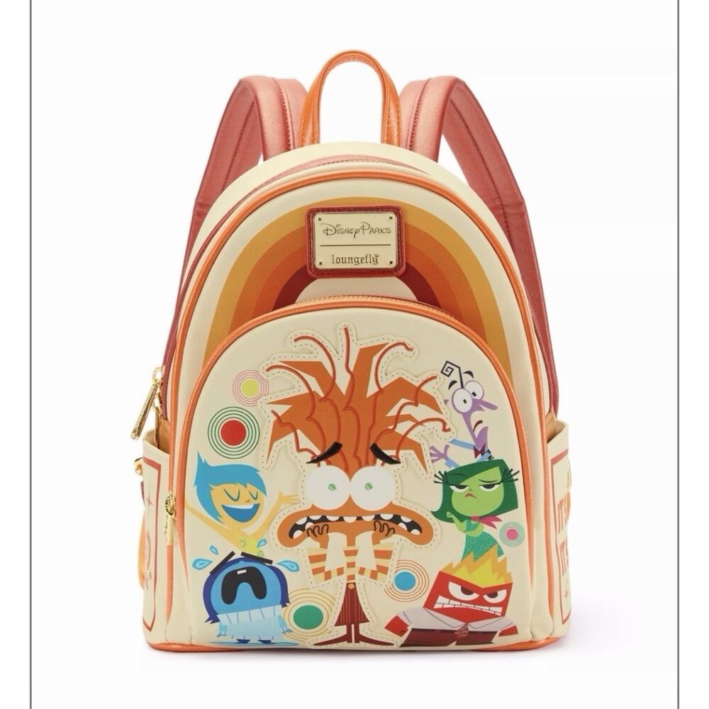 Disney Parks Inside Out 2 Anxiety Emotions Loungefly Mini Backpack New With Tag